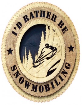 Laser Cut, Personalized Snowmobiling  Gift