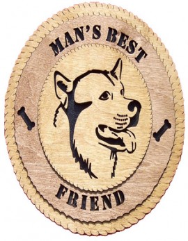 Laser Cut, Personalized Alaskan Malamute Gift