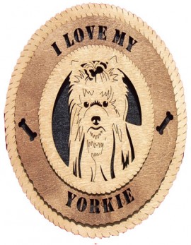 Laser Cut Yorkie Gifts - Personalized!