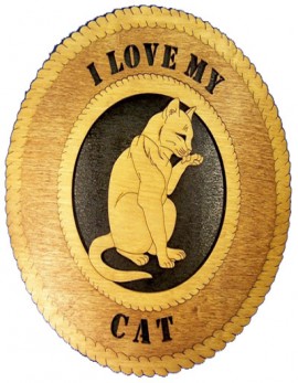 Laser Cut, Personalized Cleaning Cat