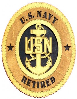 Laser Cut, Personalized US Navy E-7 Gift
