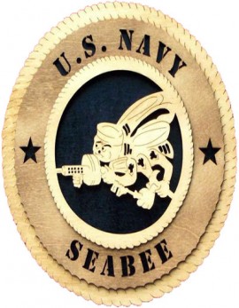 Laser Cut, Personalized Seabee Gift