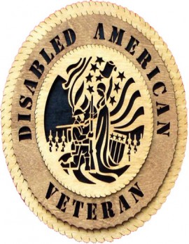 Laser Cut, Personalized Disabled American Veteran Gift
