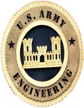 Laser Cut, Personalized Army Engineering Gift