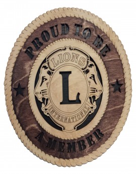Laser Cut, Personalized Lions Club Gift