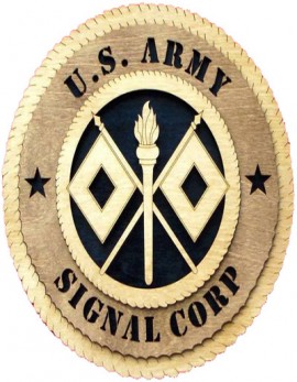 Laser Cut, Personalized Army Signal Corps Gift