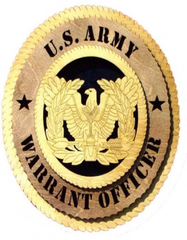 Laser Cut, Personalized Army Warrant Officer Gift