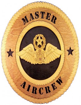 Laser Cut, Personalized Master Aircrew Gift