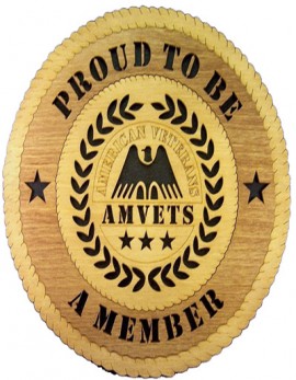 Laser Cut, Personalized AMVETS Gift