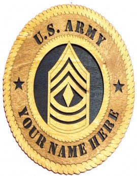 Laser Cut, Personalized Army 1st Sergeant Gift
