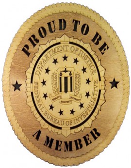 Laser Cut, Personalized FBI Gift