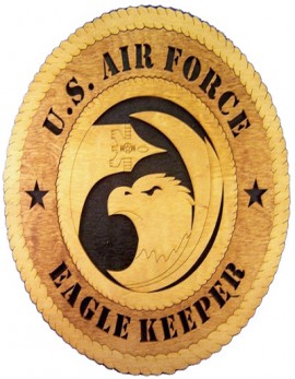 Laser Cut, Personalized F-15 Eagle Keeper Gift