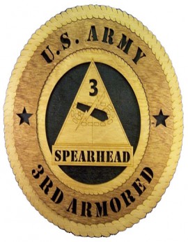 Laser Cut, Personalized 3rd Armored Division Gift