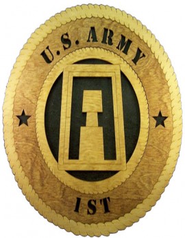 Laser Cut, Personalized 1st Army Gift