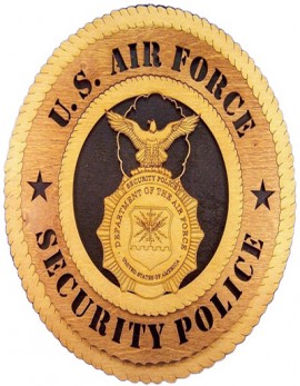 Laser Cut, Personalized Air Force Security Police Gift