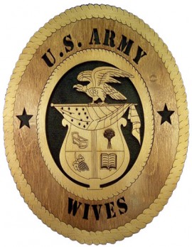 Laser Cut, Personalized Army Wives Seal Gift