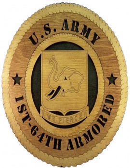 Laser Cut, Personalized 1st-64th Armored Gift