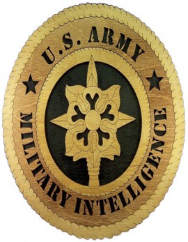 Laser Cut, Personalized Army Military Intelligence Gift
