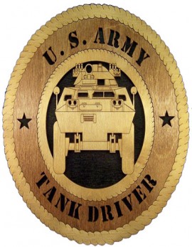 Laser Cut, Personalized Tank Driver Gift