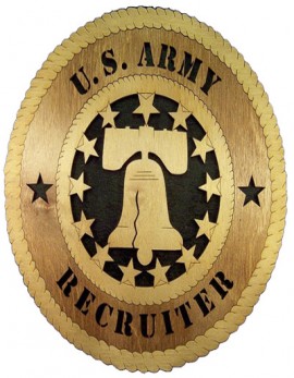 Laser Cut, Personalized Army Recruiter Gift