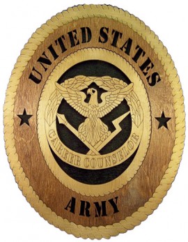 Laser Cut, Personalized Army Career Counselor Gift