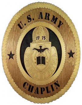Laser Cut, Personalized Army Chaplain Gift