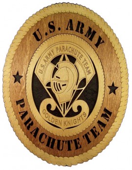 Laser Cut, Personalized Golden Knights Parachute Team Gift