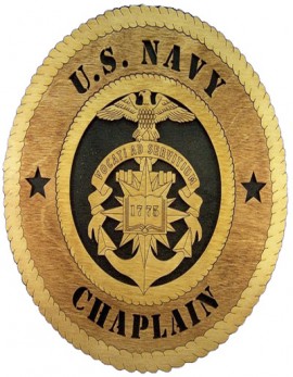 Laser Cut, Personalized Navy Chaplain Gift