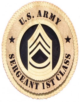 Laser Cut, Personalized Army Sergeant 1st Class Gift