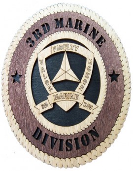 Laser Cut, Personalized 3rd Marine Division Gift