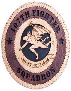 Laser Cut, Personalized 107th Fighter Squadron Gift