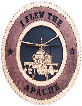 Laser Cut, Personalized Apache Helicopter Gift