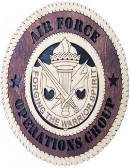 Laser Cut, Personalized Air Force Operations Group Gift