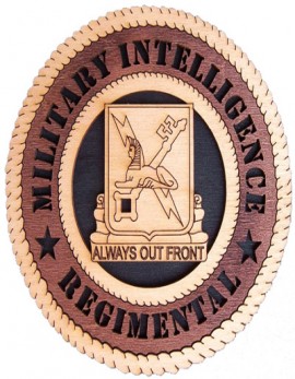 Laser Cut, Personalized Military Intelligence Regimental Gift