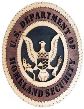 Laser Cut, Personalized HLS Homeland Security Gift