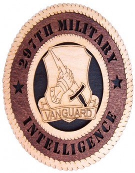 Laser Cut, Personalized 297th Military Intelligence Gift