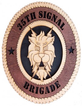 Laser Cut, Personalized 35th Signal Brigade Gift