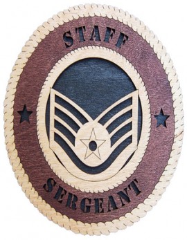 Laser Cut, Personalized Staff Sergeant Gift