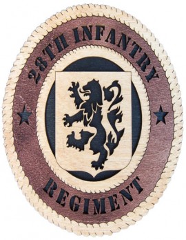 Laser Cut, Personalized 28th Infantry Regiment Gift