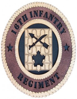 Laser Cut, Personalized 16th Infantry Regiment Gift