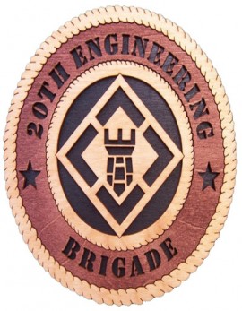 Laser Cut, Personalized 20th Engineering Brigade Gift