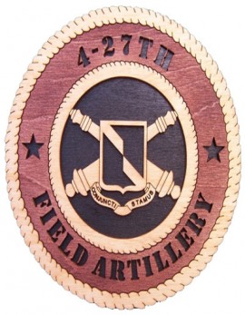 Laser Cut, Personalized 4-27th Field Artillery Gift