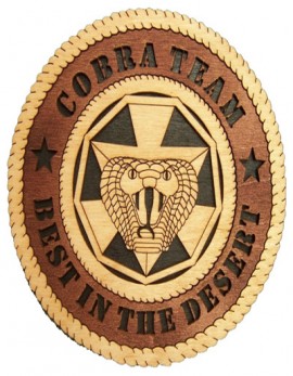 Laser Cut, Personalized Cobra Armored Task Force Gift