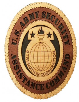 Laser Cut, Personalized Army Security Assistance Command Gift