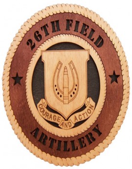 Laser Cut, Personalized 26th Field Artillery Gift