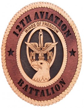 Laser Cut, Personalized 12th Aviation Battalion Gift