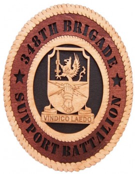Laser Cut, Personalized 348th Brigade Support Battalion Gift