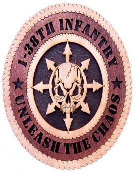 Laser Cut, Personalized 1-38th Infantry Gift