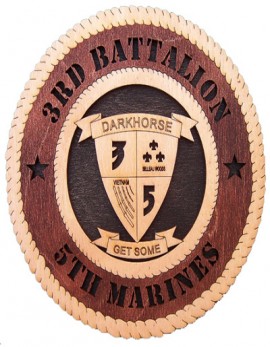 Laser Cut, Personalized 3rd Battalion 5th Marines Gift