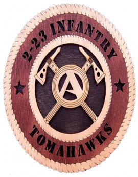 Laser Cut, Personalized 2-23 Infantry Tomahawks Gift